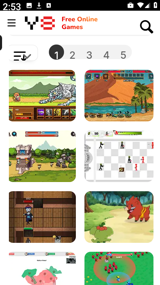Y8 Games截图1