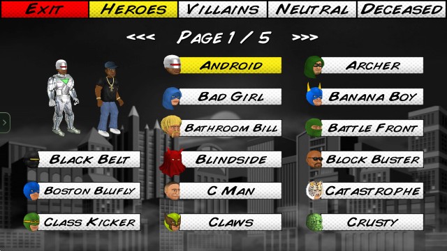 超级城市英雄卡