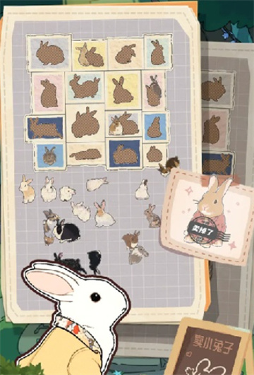 挤在一起的兔兔