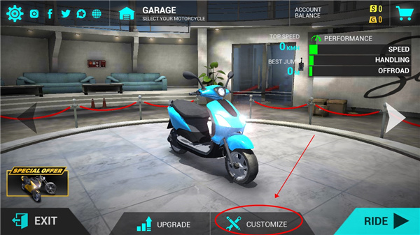 3d极限摩托车