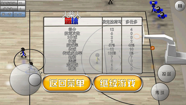 火柴人篮球游戏